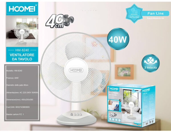 Ventilador de mesa 40cm HM-8240