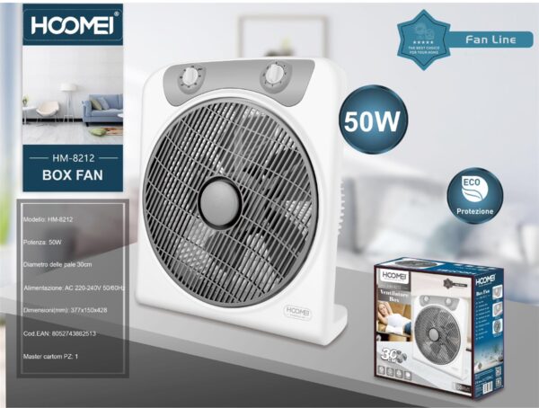 Ventilador box 50W HM-8212