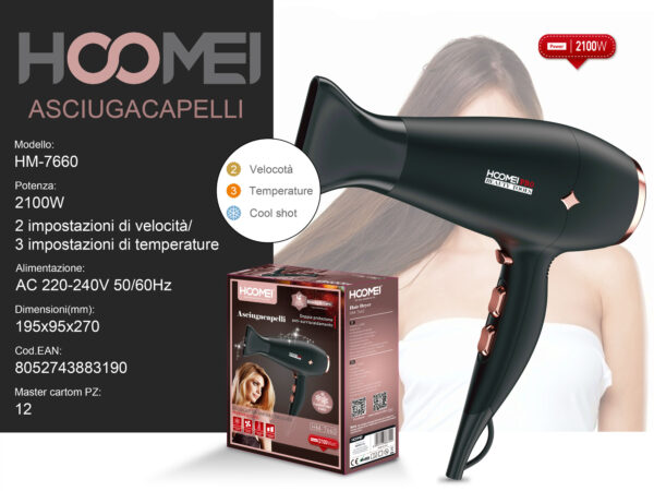 SECADOR DE CABELO HM-7660