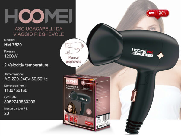 SECADOR DE CABELO HM-7620