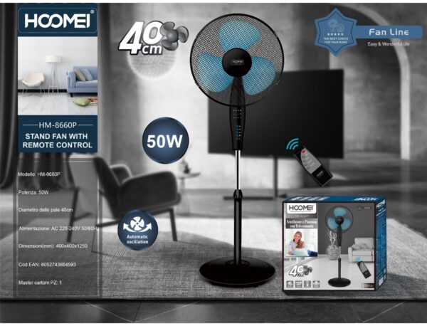 Ventilador de chao 40cm HM-8660P