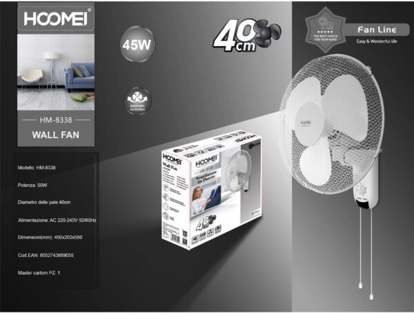Ventilador de teto 40cm HM-8338
