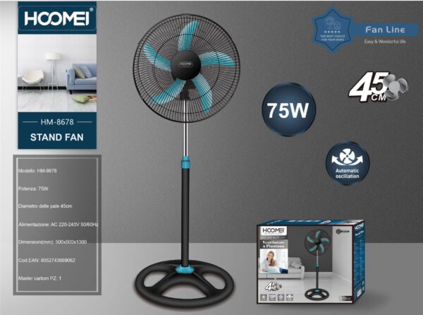 Ventilador de chao 50W HM-8678