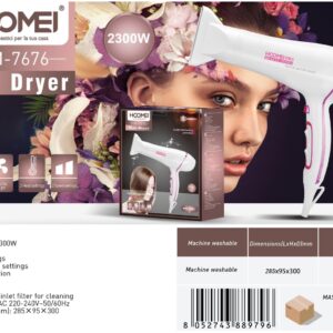 SECADOR DE CABELO HM-7676