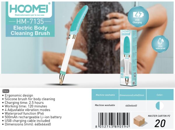 Escova de limpeza corporal HM-7135